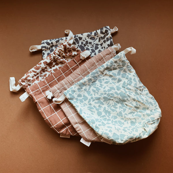 Haps Nordic Multi Bag Small - Terracotta Check